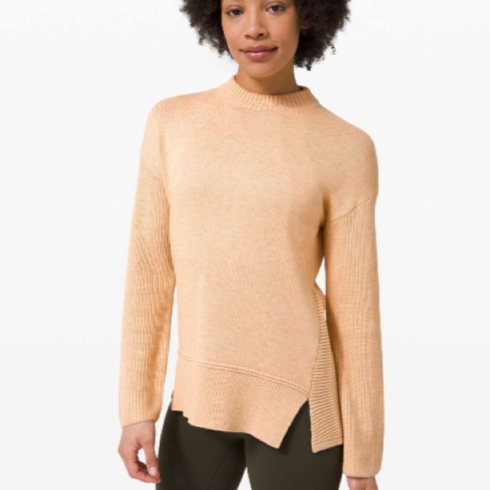 Lululemon total ellipse merino sweater nwot